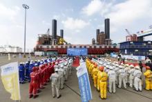 技术研发中心平台所助力2000T风电安装平台顺利下水