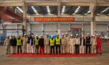 上海振华 招商重工3台起重机、2套升降系统项目开工仪式在海工平台事业部顺利举行