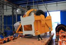 ZPMC国内最大拉力绞车发运