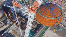 稳妥准！中联重科3200吨履带吊助力国内第二台华龙一号穹顶成功“加冕 ”