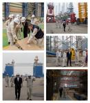 上海振华 朱连宇调研海工集团所属海工平台事业部、启东海洋公司