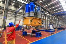 国内最大功率单桩竖直掘进机驱动系统完工