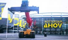 三一正面吊开进2018欧洲TOC展