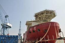 ZPMC建造的5000吨打捞起重船“德合”轮今日交付