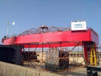 振华重工 “振渔1”号黄鱼养殖装备顺利合拢