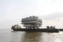 上海振华 国华东台海上升压站顺利发运