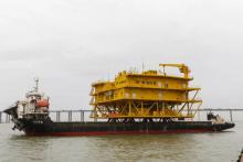 广东省首个升压站上部模块平台发运