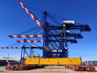 ZPMC快速完成美国洛杉矶FMS港岸桥设备交付