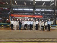 上海振华 【项目进程】上海打捞局1200吨插桩式抢险打捞工程船举行开工仪式