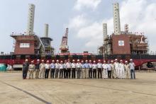 “三航风和”号1200吨海上风电船下水