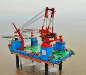 【项目进程】“铁建风电01”风电安装船顺利完成全程升降试验