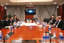 朱连宇会见智利Puerto Coronel码头董事长一行