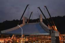 又一徐工速度！12小时，8台徐工金挑战“最难拆”的收费站