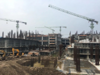 一带一路丨群塔作战！中联重科塔机助建柬埔寨2亿美元国际商城项目