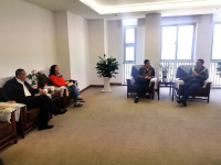 振华重工领导拜访宁波梅东自动化码头用户