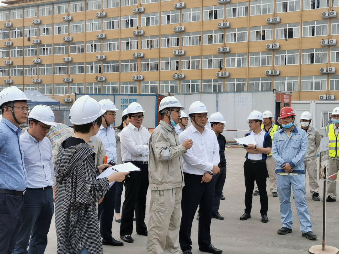 振华海工 启东市委书记王晓斌一行领导莅临振华启东海洋公司调研