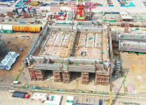 亚洲首座海上换流站完成首层分段搭载