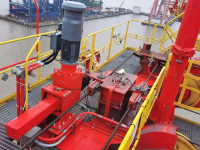 振华重工自主研制的岸桥电动推杆投入使用