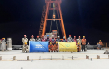 京雄高速白沟河特大桥架设工作圆满完成