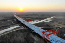 京雄高速SG5标白沟河特大桥主体完工