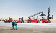 卡尔玛轮胎式龙门吊和移动设备解决方案将成为老挝万象物流园新陆港的中坚力量