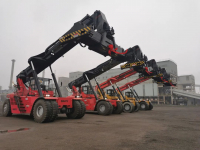 六安钢铁“散改集”，三一正面吊靠三点成为首选