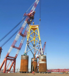 国内最大导管架项目完成首台总拼