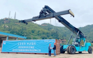让绿色物流更绿色！科尼正面吊助力福港物流散改集平台建设