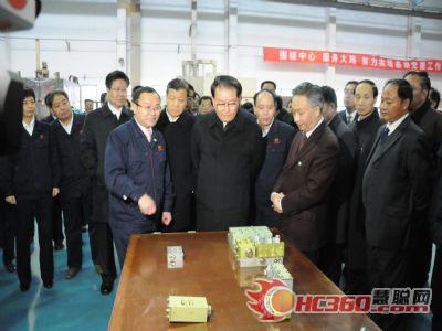 李长春视察江麓 鼓励江麓为国防作新贡献