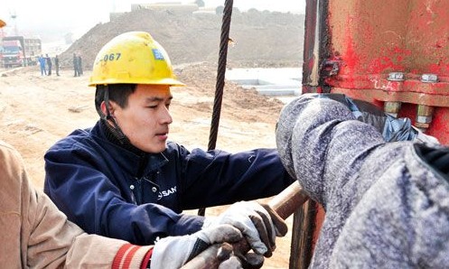 北京三一重机献力南水北调工程