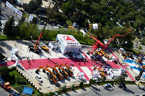 三一重工亮相伊朗国际建筑展