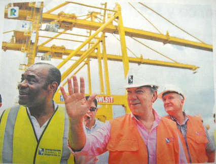 振华　哥伦比亚总统盛赞ZPMC