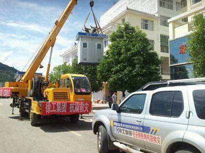 地震无情人有情　徐工起重机客户与徐工人并肩作战