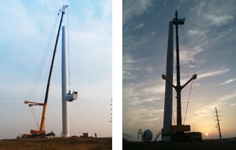 徐工吊装利器气冲霄汉 西北建功