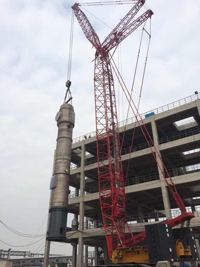 三一SCC2600A助力化工产业，料仓吊装大显神威