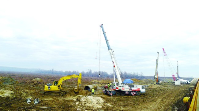 中联重科设备参建塞尔维亚大桥