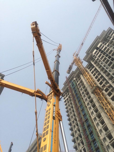 徐工　数吊装界全能王，还看G一代XCA450演绎“力拔山兮”