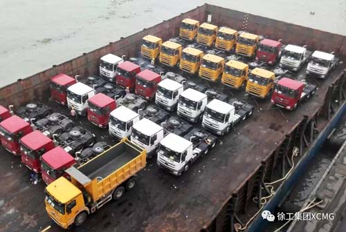 150台漢風批量发往东南亚，徐工重卡海外市场销量节节攀升！