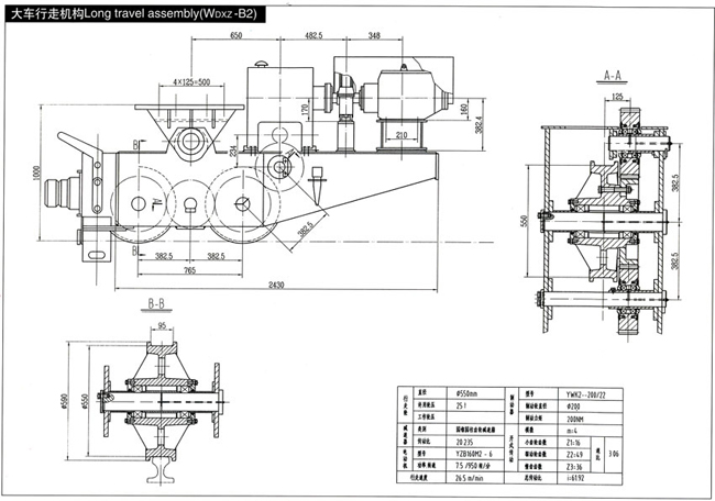 江苏武东大车行走机构Long travel assembly(Wdxz-B2) Wdxz-B2