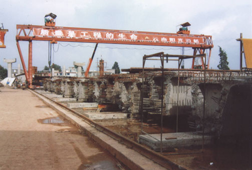 河南省中泉路桥100t提梁门机 100t