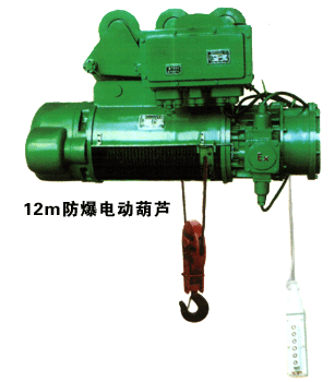 上海豪矿:12m防爆型电动葫芦