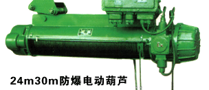 上海豪矿:24-30m防爆型电动葫芦