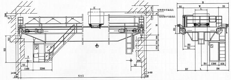 河南矿源:QD型5~10吨吊钩桥式起重机 QD型