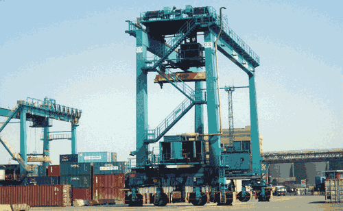 郑州市华中轮胎式集装箱起重机