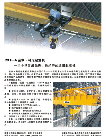 重庆金象（集团）:cxt-A桥式起重机1