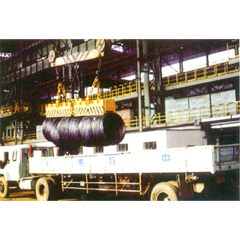 河南广兴:吊运高速线材盘圆直流起重电磁铁