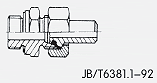锥密封焊接式直通管接头 JB/T6381.1-92