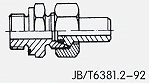 锥密封焊接式直通园柱管螺纹管接头 JB/T6381.2-92