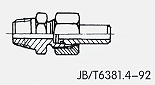 锥密封焊接式直通锥螺纹管接头 JB/T6381.4-92