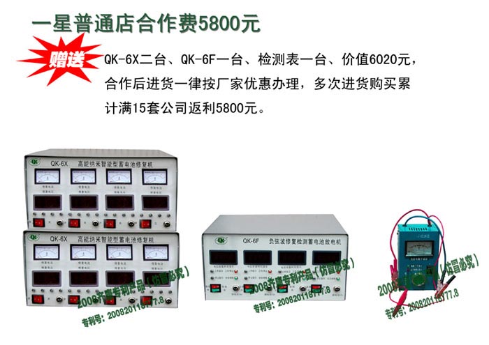 上海齐康:电瓶修复机 一星标准店